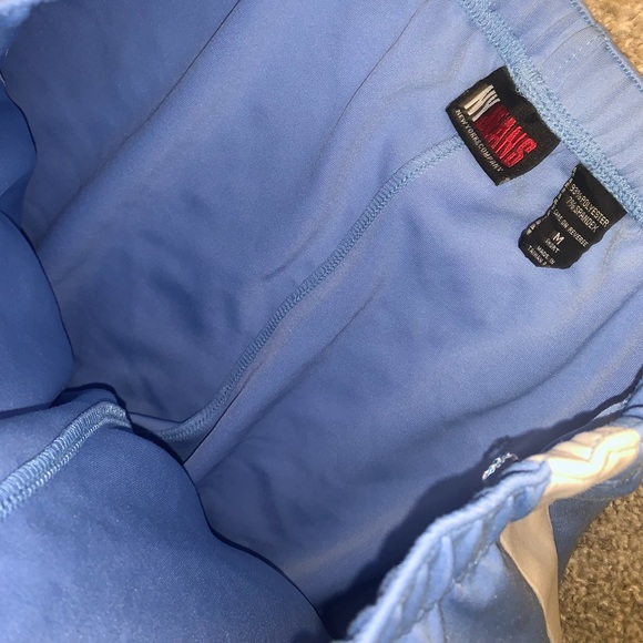 NY Jeans Light Blue & White Polyester Pants sz M - Picture 7 of 8